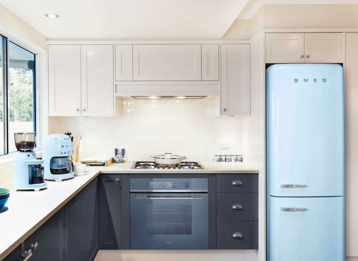 Pastel blue kitchen