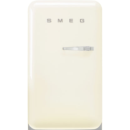 FAB10 55cm 50s Style Small Left Hand Hinge Fridge with Icebox