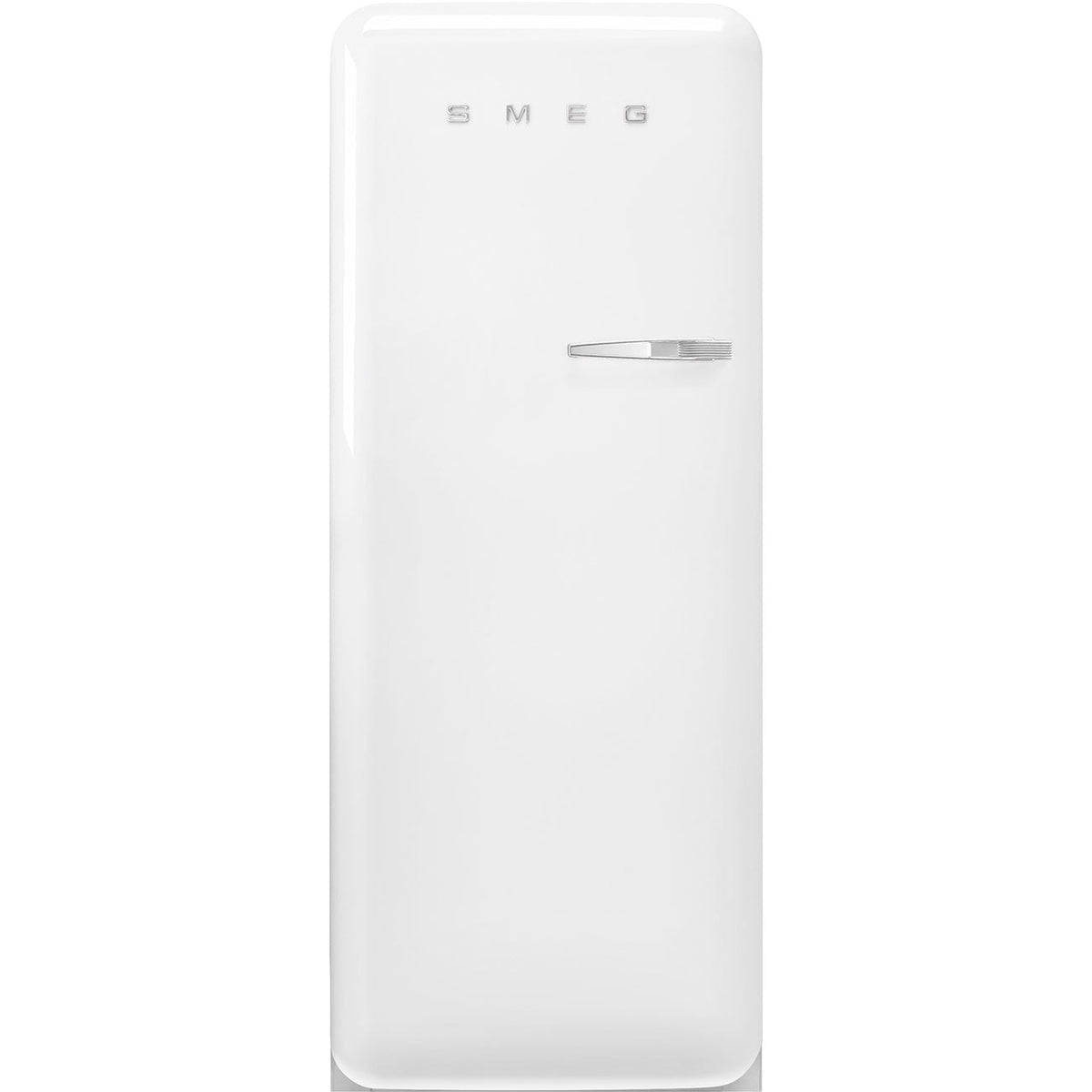 FAB28 60cm 50s Style Left Hand Hinge Fridge with Icebox