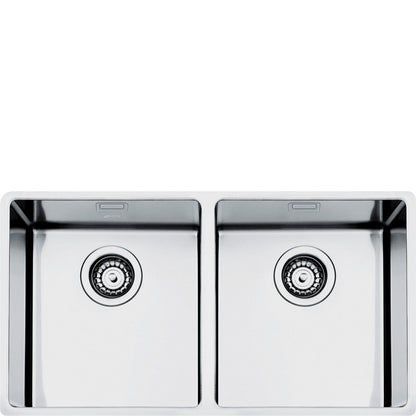 80cm Mira Double bowl undermount sink